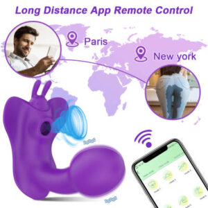 Wibrator samonośny – ssąco wibrujący sterowany aplikacją, 10 trybów wibracji, 10 trybów ssania 2