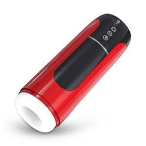 Masturbator z ruchem posuwistym, wibracje, przycisk TURBO, seksowny głos