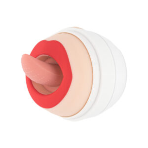 Mini stymulator jajeczko z językiem – z zatyczką 2