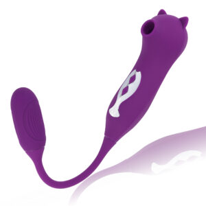 Mini stymulator – ssący kotek z jajeczkiem wibrującym