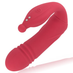 Mini wibrator do podwójnej stymulacji z końcówką teleskopową – sterowany pilotem 2