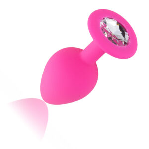 Zestaw dwóch korków analnych z kryształkiem – rozmiar S i M