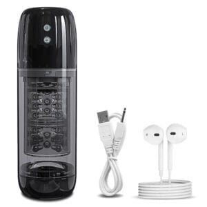 Masturbator obrotowy-ssący, 7 trybów prędkości obrotów, 7 trybów ssania, seksowny głos