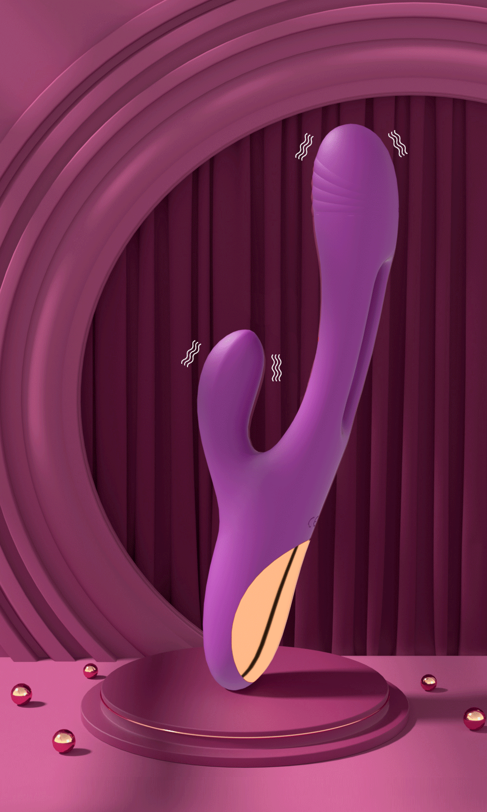 Wibrator do punktu G z dodatkową końcówką – 3w1 2