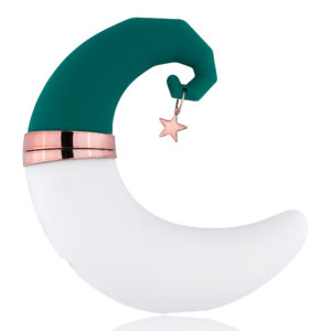 Dyskretny stymulator księżyc ssąco wibrujący z zatyczką – ze stacją ładowania 2