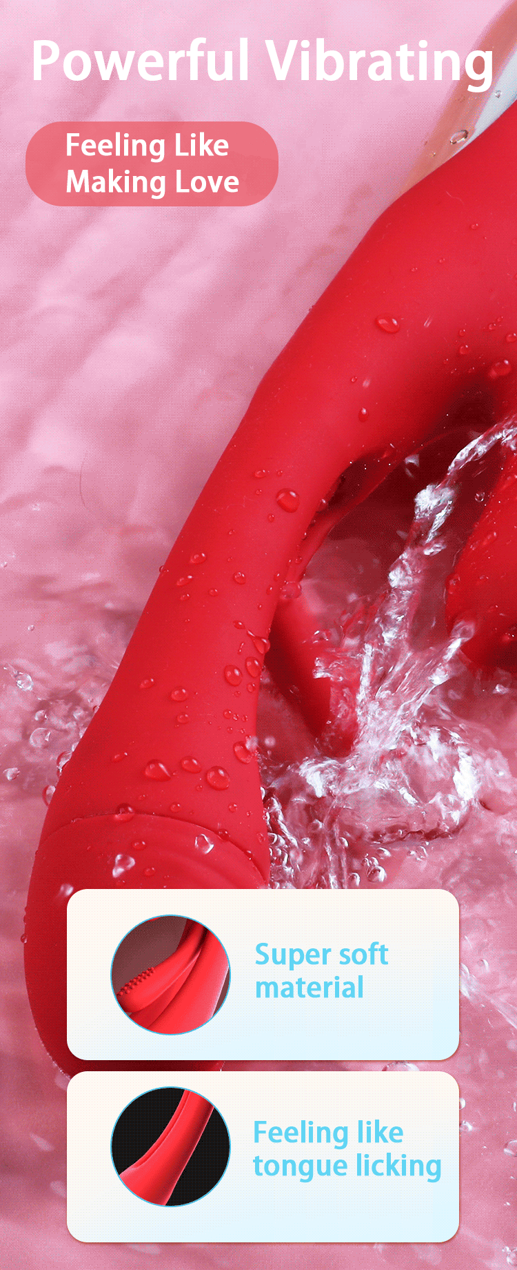 Wibrator do punktu G z dodatkową końcówką – 3w1 2