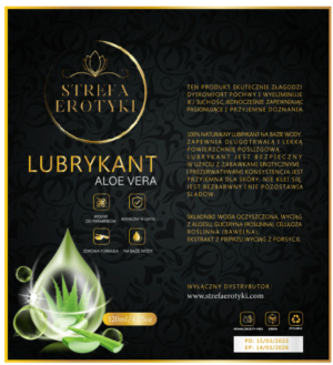 Naturalny lubrykant na bazie wody ALOE VERA + Żel analny silikonowy 2