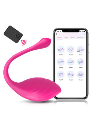 Wibrator sterowany aplikacją + pilot, 9 trybów wibracji