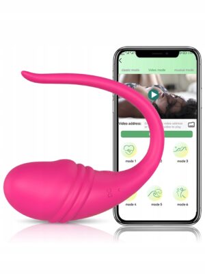 Wibrujące jajko stymulujące sterowane aplikacją, 9 trybów wibracji 2