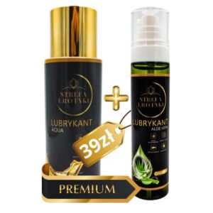 Lubrykant na bazie wody AQUA + Naturalny lubrykant na bazie wody ALOE VERA