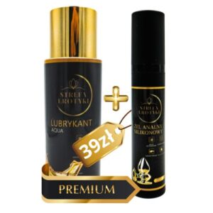 Lubrykant na bazie wody AQUA + Żel analny silikonowy