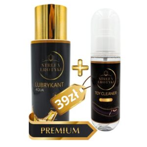 Lubrykant na bazie wody AQUA + Płyn do czyszczenia gadżetów erotycznych
