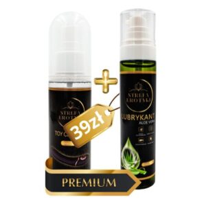 Płyn do czyszczenia gadżetów erotycznych + Naturalny lubrykant na bazie wody ALOE VERA