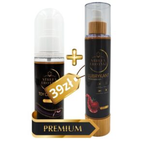 Płyn do czyszczenia gadżetów erotycznych + Lubrykant na bazie wody – truskawkowy