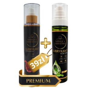 Lubrykant na bazie wody – truskawkowy + Naturalny lubrykant na bazie wody ALOE VERA