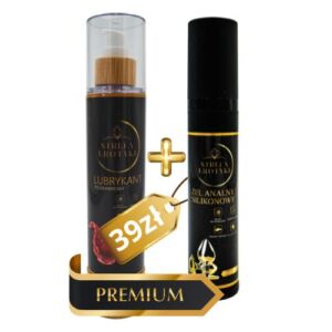 Lubrykant na bazie wody – truskawkowy + Żel analny silikonowy 2