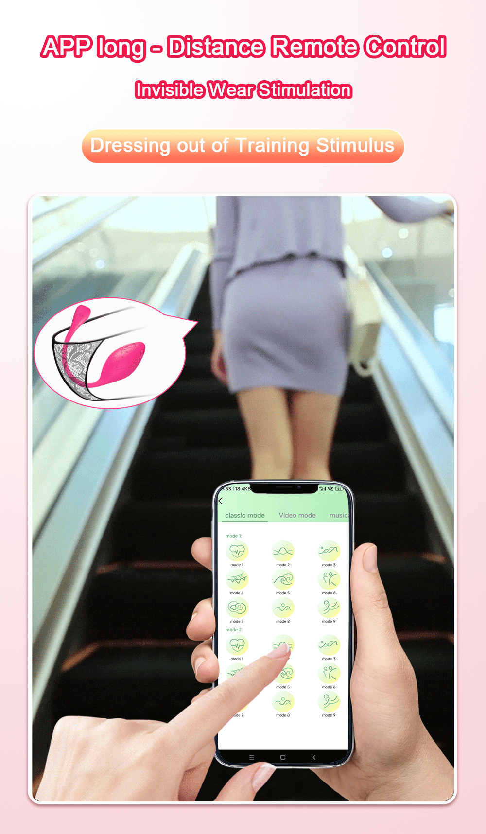 Wibrujące jajko stymulujące sterowane aplikacją 2