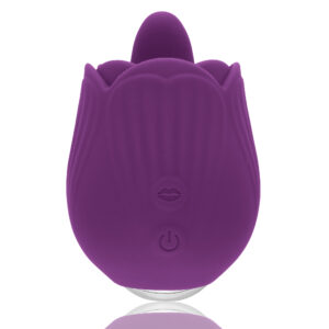 Masażer liżąco wibrujący w kształcie róży – stymulator łechtaczki 3