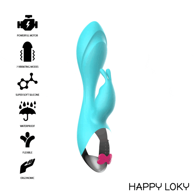 HAPPY LOKY™ – Wibrator wielofunkcyjny królik, 7 wibracji