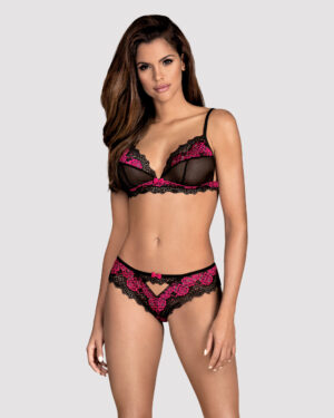 Tulia seksowny komplet 2-częściowy czarny